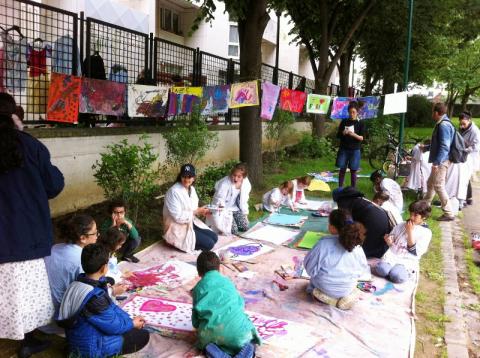 Roulotte Fête amandiers 2016